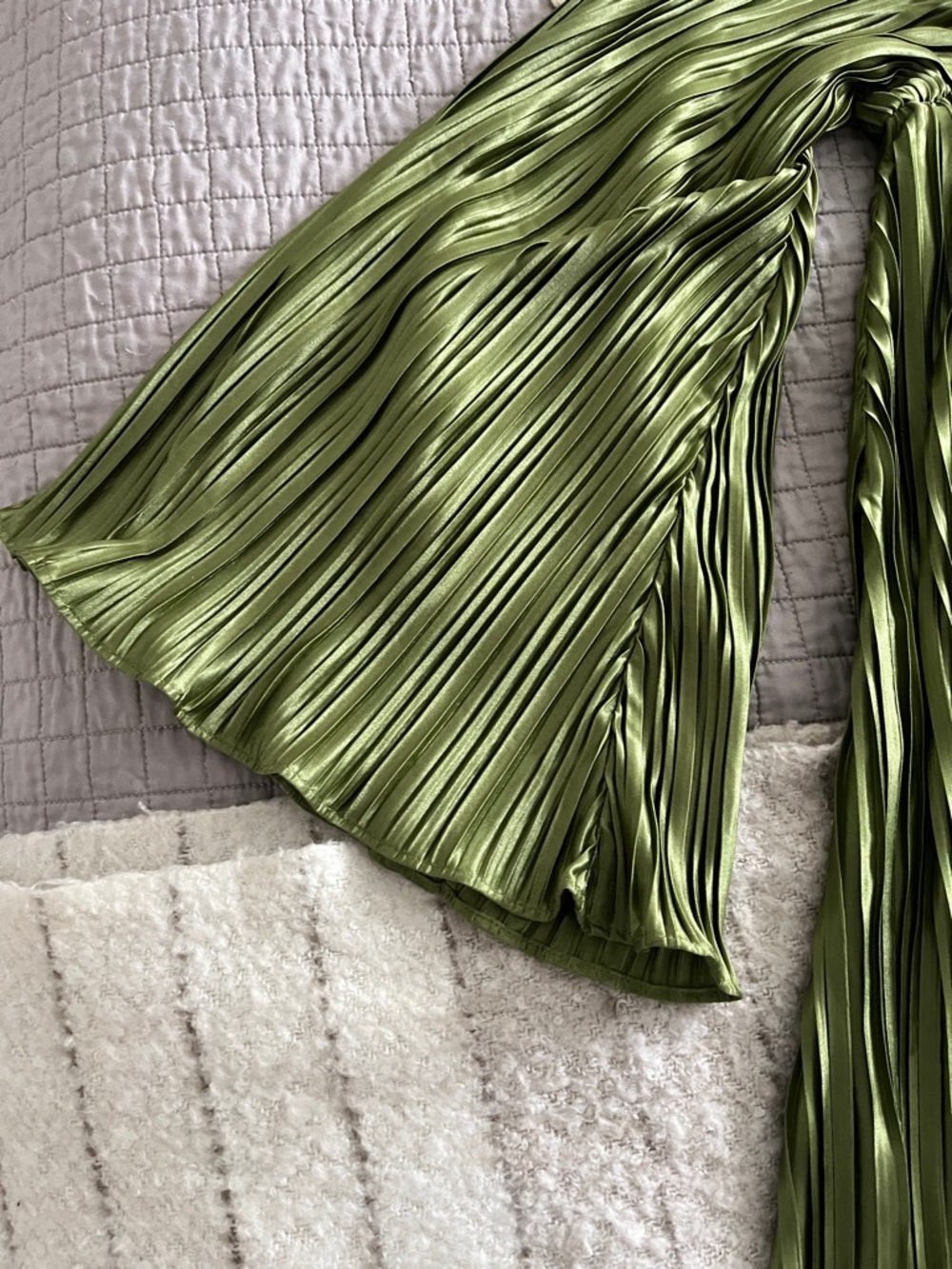 VICI Olive One-Shoulder Pleated Mini Dress - Picture 8 of 12